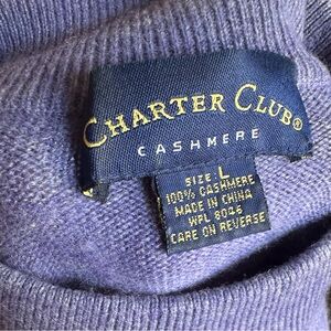 Charter Club Lavender Cashmere Knit